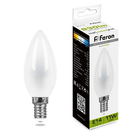 Лампа светодиодная Feron LB-713 Свеча E14 11W 230V 4000K - фото