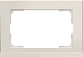 Рамка из пластика для двойной розетки Stark слоновая кость WL04-Frame-01-DBL-ivory - фото