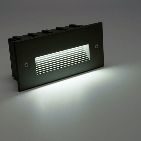 Светодиодный светильник Feron LN012 встраиваемый 5W 4000K, IP65, серый - фото