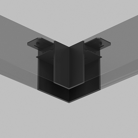TR2102-BK Угловой соединитель для шинопровода SMART черный - фото