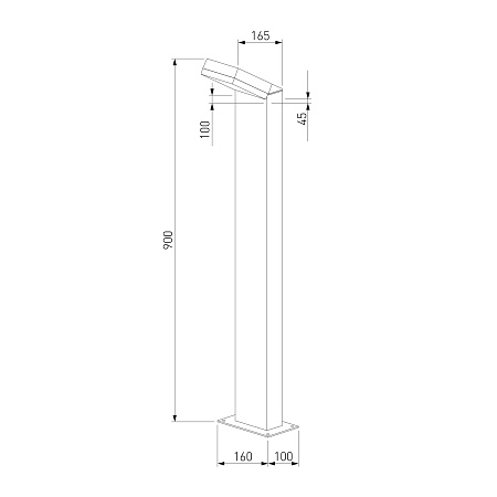 Ландшафтный светодиодный светильник Sensor IP54 1542 TECHNO LED черный Elektrostandard - фото