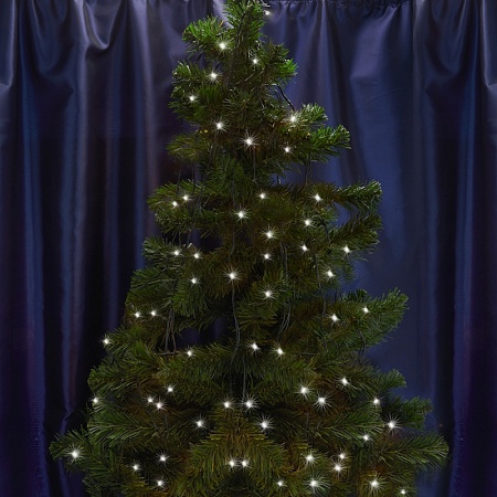 Светодиодная гирлянда Feron CL07 линейная 40м + 3м 230V 5000К, c питанием от сети, зеленый шнур - фото