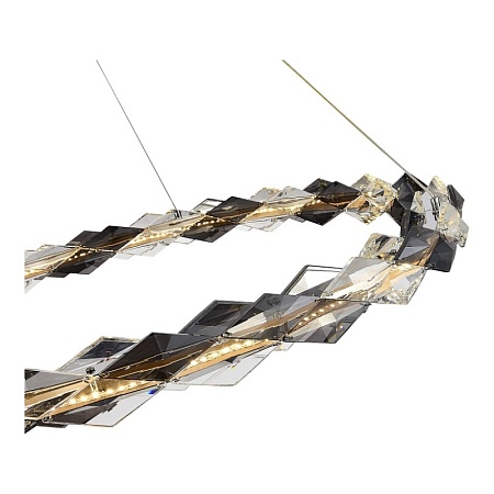 Люстра подвесная ST-Luce Хром/Прозрачно-Дымчатый LED 1*30W 3000K SL6009.113.01 - фото