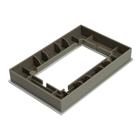 Рамка 2-местная (без перемычки), металл, STEKKER, MFR00-7012-03, серия Катрин, серебро - фото