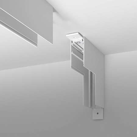 Коннектор угловой внутренний для накладного шинопровода белый Slim Magnetic 85091/11 Elektrostandard - фото