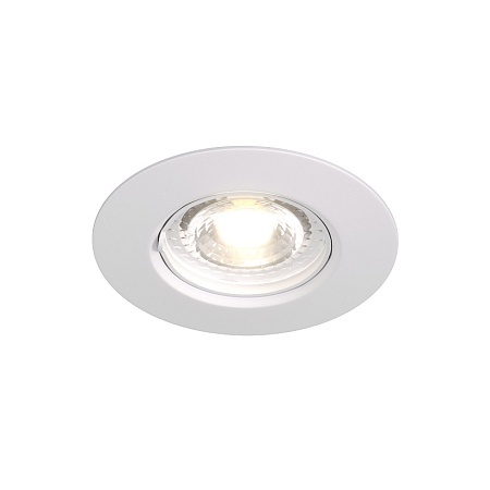DK3028-WH Встраиваемый светильник, IP 20, 10 Вт, GU5.3, LED, белый, пластик - фото