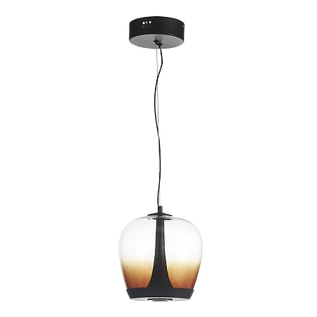 Светильник подвесной ST-Luce Черный/Коричневый, Черный LED 1*17W 3000K SL6014.413.01 - фото