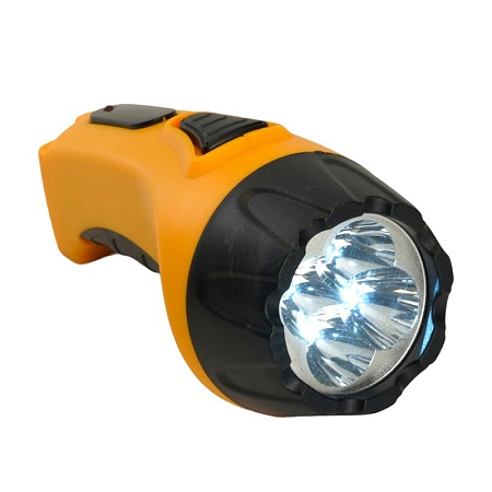 Фонарь аккумуляторный, 4 LED DC (свинцово-кислотная батарея), желтый, TH2293 (TH93A) - фото