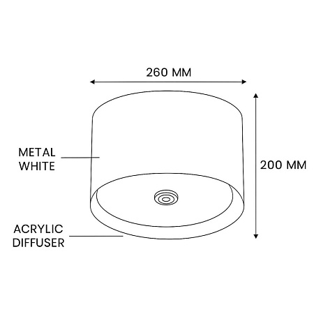 Потолочный Светильник Cylinder A White Imperiumloft 101495-26 - фото