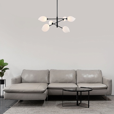 Подвесной светильник Eurosvet 30189/6 черный - фото