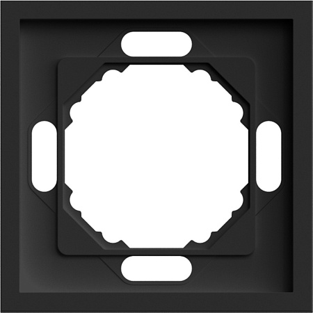 Рамка STEKKER, PFR00-5001-05 1-местная, серия Эмили, черный уголь, soft touch - фото