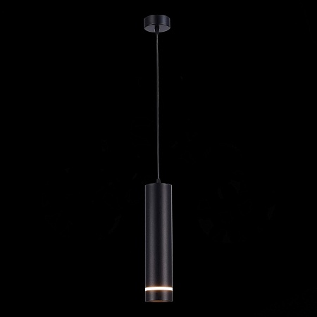 Светильник подвесной Черный LED 1*12W 4000K 936Lm Ra>90 120° IP20 D80xH300 165-265V ST115.443.12 - фото