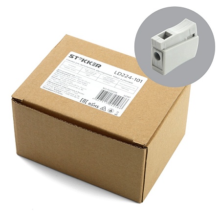 Клемма для светильников, двусторонняя STEKKER, LD224-101 - фото