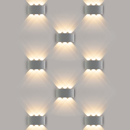 Пылевлагозащищенный светодиодный светильник Twinky Trio серый IP54 1551 Techno LED серый Elektrostandard - фото