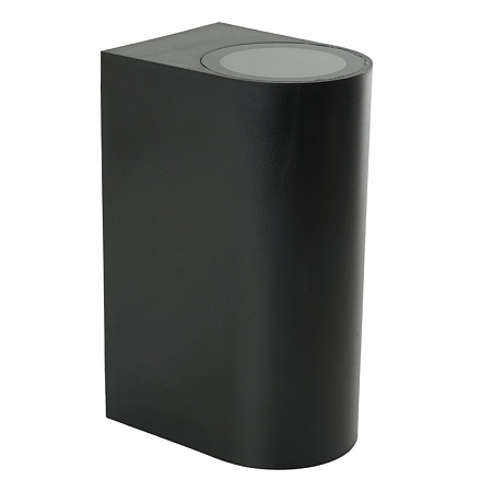 Светильник садово-парковый Feron.ONE DH015-P, на стену, 2*GU10 220-240V, черный пластик - фото