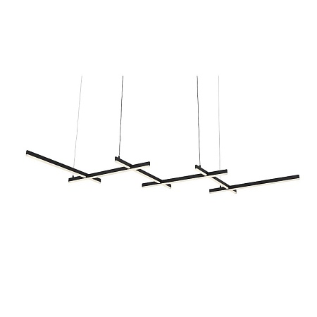 Люстра подвесная ST-Luce Черный/Белый LED 6*14W 4000K SL394.403.06 - фото
