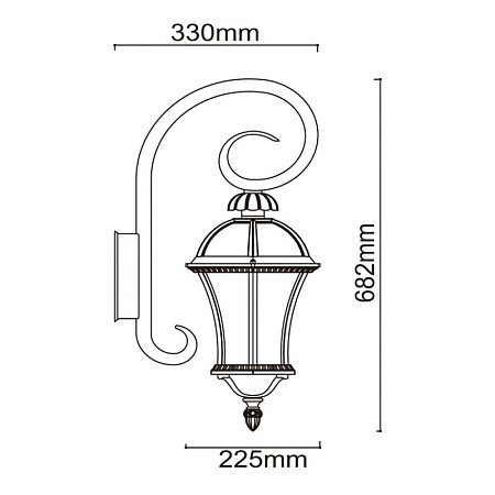 Уличный светильник de markt DeMarkt Сандра 811020401 - фото