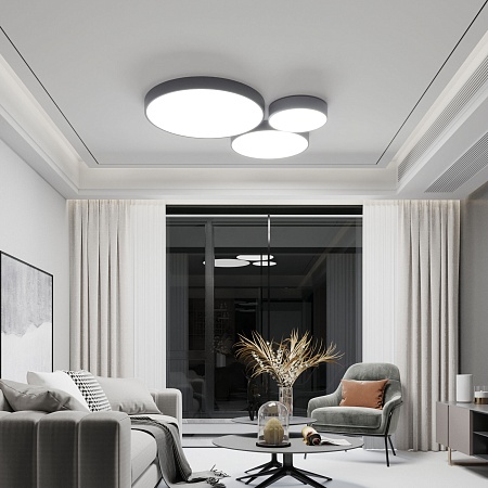 Потолочный светильник Eurosvet 90320/1 серый - фото