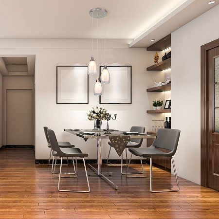 Подвесной акцентный светильник Eurosvet 50085/3 хром - фото