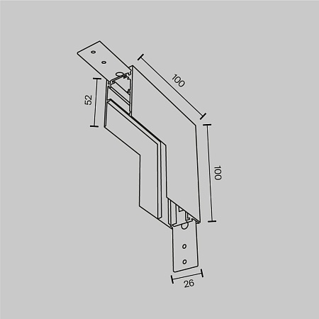 Комплектующие для накладной трековой системы Technical TRA034ICL-41W - фото