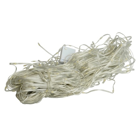 Светодиодная гирлянда Feron CL27 занавес Водопад  3*3м  + 3м 230V 5000K с контроллером, c питанием от сети, прозрачный шнур - фото