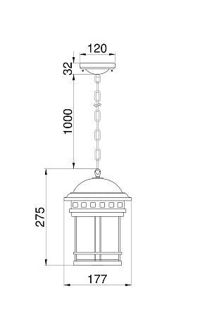 Подвесной светильник Outdoor Salamanca O031PL-01BR - фото