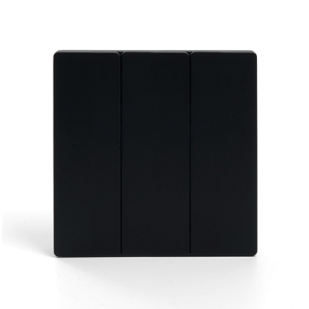 Выключатель беспроводной FERON TM83, 7мВт, IP20, трехклавишный, черный - фото