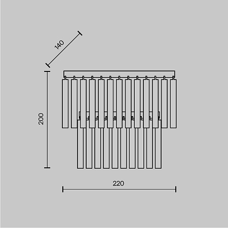 Настенный светильник (бра) Maytoni Colonne MOD093WL-01BS - фото