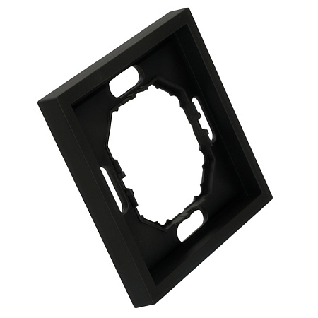 Рамка STEKKER, PFR00-5001-05 1-местная, серия Эмили, черный уголь, soft touch - фото