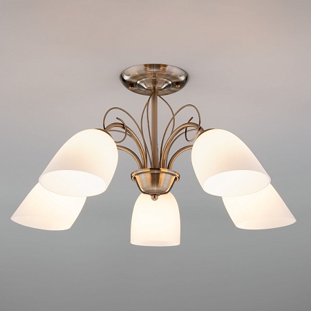 Потолочный светильник Eurosvet 30107/5 античная бронза - фото