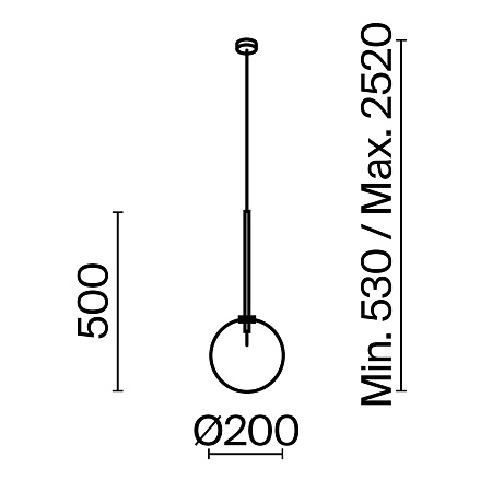 Подвесной светильник Maytoni Mood MOD172PL-01B - фото