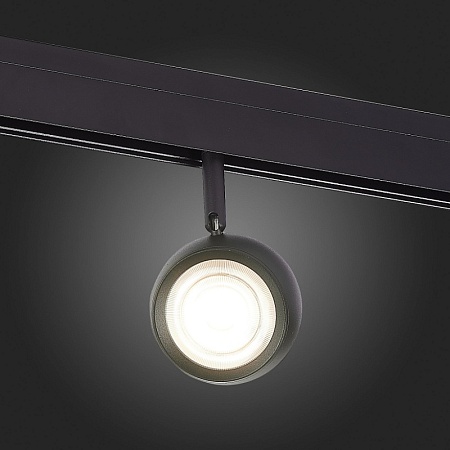 Магнитный трековый светильник Черный LED 1*10W 3000K 470Lm Ra>80 36° IP20 L120xW50xH176 ST355.436.10 - фото