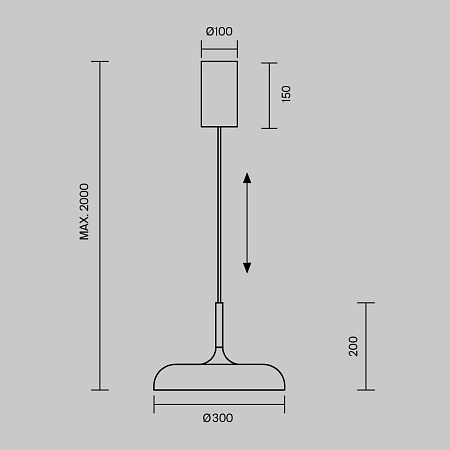 Подвесной светильник Maytoni MOD189PL-L30W3K - фото
