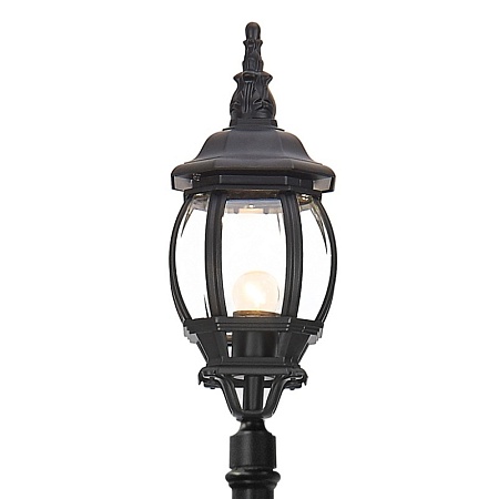 Светильник садово-парковый Feron 8114/PL8114 столб 2*100W E27 230V, черное золото - фото