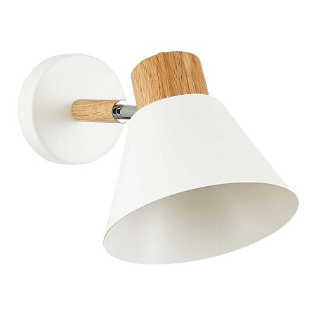 Светильник настенный Светлое дерево, Белый/Белый E27 1*60W SLE103701-01 - фото