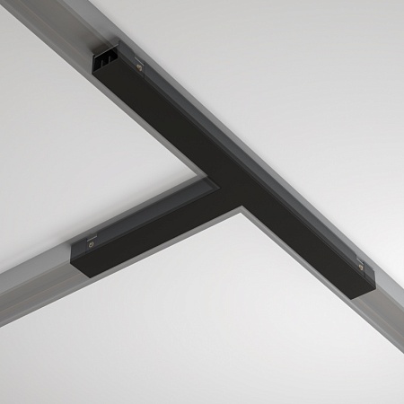 Т- образный коннектор питания Basity, черный  - фото