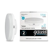 Светодиодная лампа Gauss 11W 830Lm 4100K GX53 83821