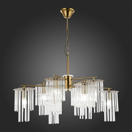 Светильник подвесной Латунь/Прозрачный E14 8*40W SLE1122-303-08 - фото