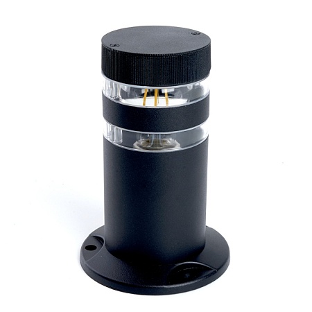 Светильник садово-парковый Feron DH0810, столб,  E27 230V, черный - фото