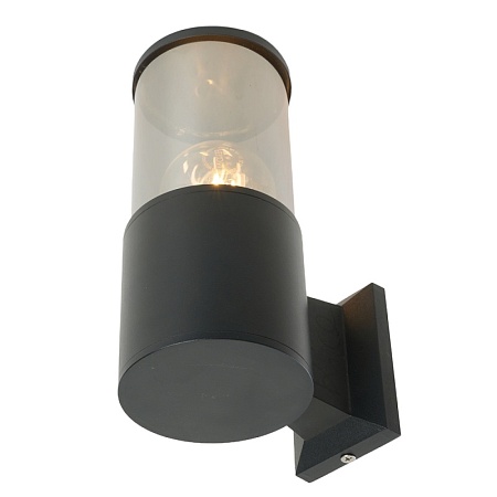 Светильник садово-парковый Feron DH1301, на стену вверх, E27 230V, черный - фото