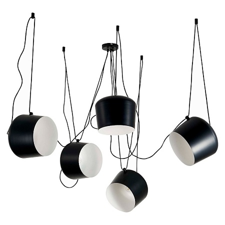 Светильник подвесной Черный/Черный E27 5*40W SLE120643-05 - фото