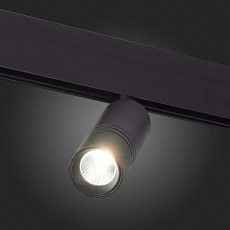 Магнитный трековый светильник Черный LED 1*12W 3000K 1 020Lm Ra>90 36° IP20 L-xW44xH130 ST365.436.12 - фото
