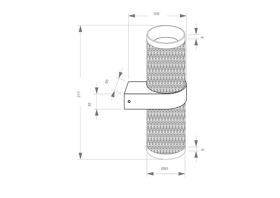 Настенный светильник (бра) Technical Focus Design C069WL-02MG - фото