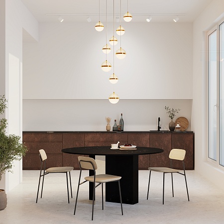 Подвесной светильник Maytoni Area MOD295PL-L120BBS3K - фото