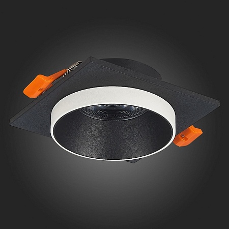 Св-к встр. Черный GU10 1*50W L92xW92xH38 220V Без ламп ST206.418.01 - фото