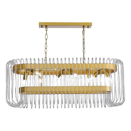 Люстра подвесная ST-Luce Золотистый/Прозрачный E14 8*40W SL1228.203.08 - фото