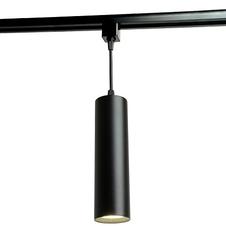 Светильник Feron AL196 трековый однофазный на шинопровод под лампу на подвесе GU10, черный - фото