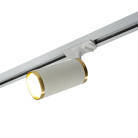 Светильник Feron AL174 трековый однофазный на шинопровод под лампу GU10, белый античное золото - фото