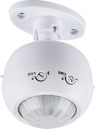 Датчик движения 1200W 8m 120°(гориз.) 360°(верт.)  белый, SEN16/ES-P27A - фото