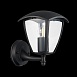 Светильник уличный настенный ST-Luce Черный/Черный, Прозрачный E27 1*40W SL081.401.01 - фото
